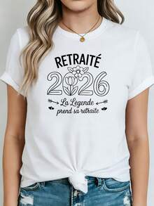 Camiseta de algodón% modelo 2026, tela de alta calidad y peso pesado, diseño de nicho moderno para el verano, camiseta básica sencilla y versátil para el día a día, efecto adelgazante, transpirable y cómoda, adecuada para todos, versátil con cuello redondo y manga corta. - Blanco - Ver 7