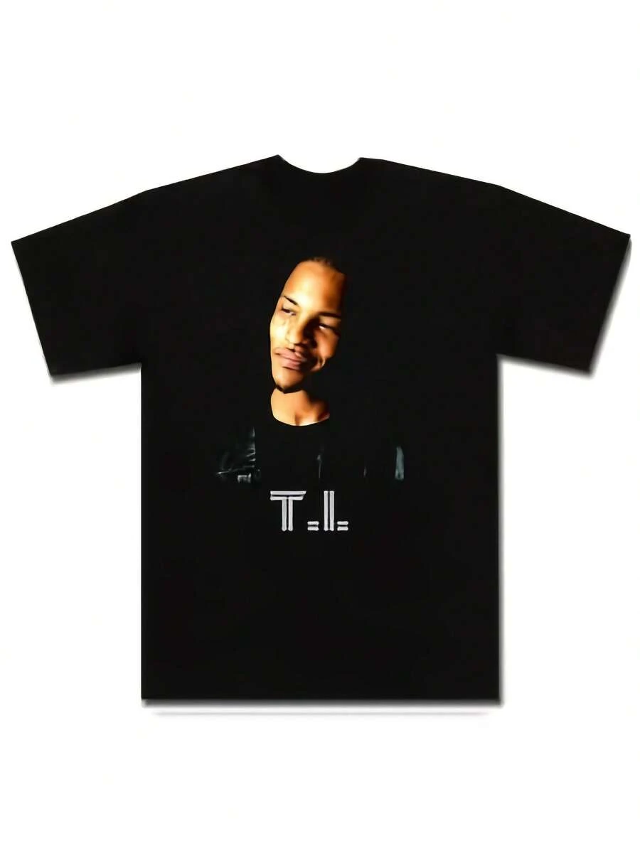 Camiseta T.I. Hip-hop Rap, camiseta de mujer, de alta calidad, camiseta para mujer - Negro - Ver 1