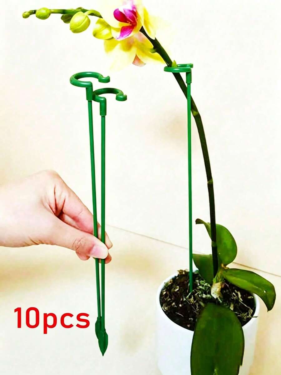 10/5/1 cái Cọc chống cây, thanh chống chậu hoa cho làm vườn cây trồng trong chậu, thanh chống lan, khung cố định bảo vệ hoa trồng trong chậu - Nhiều màu - Xem 1