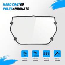 nilight Frokom Front Half Windshield, X3 Half Windshield Fit For 2017 2018 2019 2020 2021 2022 2023 Can-Am Mavericker X3 Turbo / X DS Turbo R / MAX Turbo / MAX X RS Turbo R/2018 X3 900,UTV Wind Deflector Durable Off Road Outdoor Riding Accessory Chunfeng-2000: Full Throttle - C - View 3