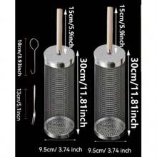 ✨Set Of 2 Rolling Grill Basket, Removable Wooden Handle, 304 Stainless Steel, Nesting BBQ Tools, Smoker Grilling Accessories For Vegetable, Outdoor Cooking Camping, Birthday Gifts For Men Dad Husband For Summer, Outdoor,Party,Birthday Gift, Swimming Pools|Birthday Party Gifts(2026 Enhanced Design)|Cool Summer Day| Suitable For Indoor And Outdoor Activities|Christmas & Halloween Gift|Newly Upgraded Thickened Edition|Suitable For Indoor And Outdoor Activities|Limited Quantity| Heartwarming Gift|Christmas Eve|New Year's Eve|Made Me Buy It: Must-Haves To Stock Up On|Pool Party Drink Toys|Summer Home|Gift For Him/Her,Anniversary Gift,Date✨ - A - View 6