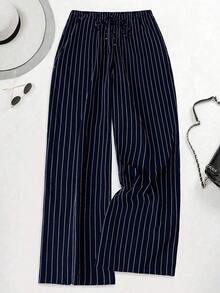 Pantalones anchos y largos sueltos de moda para mujeres de talla grande - Multicolor 3 - Ver 3