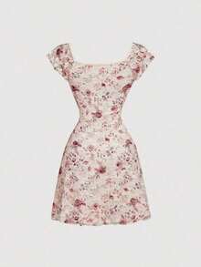 Vestido mini minimalista de unicolor para mujer - Multicolor - Ver 2
