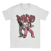 Camiseta vintage Rhiyo WoM1ens Wrestling Fan Inspired TShirt M1en Round Neck Cotton T Shirts Short Sve T1EEs Printed Clothing 220G puro algodón manga corta para hombre y mujer, tejido grueso, resistente a las arrugas y que no se deforma fácilmente. Estilo sencillo y versátil, ligero y transpirable, perfecto para ir al trabajo, viajar, acampar, ir de compras y el tiempo libre diario. - Blanco - Ver 1