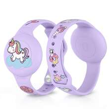 Children's Wristband Compatible With Apple AirTag, Hidden Silicone Protective Case For AirTag GPS Tracker, Adjustable Anti-Lost Watch Band For Boys And Girls - Multicolor - View 9
