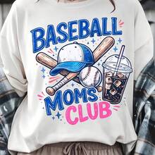 Club de béisbol, diseño moderno de camiseta deportiva, gráfico de jugador de béisbol. - Blanco - Ver 1
