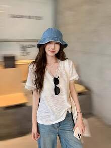 Women Tops - White - View 9