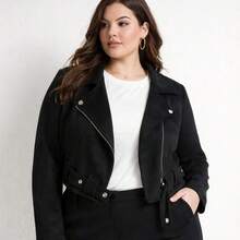 Premium Women's PLUS SIZE Suede Jacket From S To G4 - THAT'S WHY. - View 1