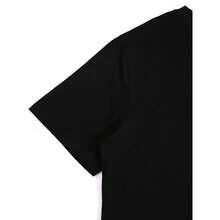 Camiseta 100% Algodón con Mensaje Religioso – Camino por Fe, No por Visión, Mensaje Cristiano - Negro - Ver 4