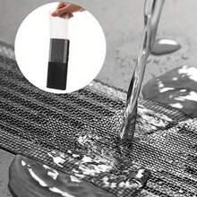 1 Roll 196.85 Inch Cuttable Shower Drain Hair Catcher, Self-Adhesive Floor Drain Sticker, Reusable Easy-To-Clean Bathroom Sink Strainer, Suitable For All Bathroom Sinks, Great Housewarming Gift - Multicolor - View 5