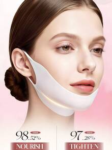 OBOVAY 10/5/1pc Collagen V-Shaped Face Lifting Mask, Moisturizing, Nourishing, Keeps Skin Tight And Elastic - Collagen - View 6
