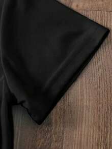 Camiseta de algodón puro con estampado de calavera con cerezas, camiseta deportiva negra de manga corta y cuello redondo, ropa de mujer de talla grande, ropa casual moderna y versátil, lavab - Negro - Ver 4