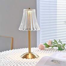 1pc Creative Retro Touch Dimming LED Minimalist Crystal Decorative Table Lamp, Suitable For Home, Bedroom, Living Room, Bedside Decor - Multicolor - View 10