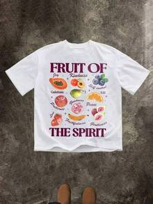 Nueva camiseta Y2K 2026Graphic-Shirt Cotton Tees Size Plus,FRUIT OF THE SPIRIT (220 Cotton T-Shirt) Men's Round Neck And Short Sleeves, Casual Cotton, Casual Fashion, Suitable For Indoor And Outdoor Wear And Holiday Gifts ,Y2K,Oversized Shirt Men,Summer Tops,Camisetas infantiles, artículos para el Día de San Valentín, conjuntos para padres e hijos, camisetas con temática del Día de San Valentín, camisetas estampadas para hombres y mujeres, camisas, camisetas con emojis populares. - Blanco - Ver 1