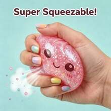 1pc Interesting Steamed Bun Squeezing Toy, Handmade Soft Design With Slow Rebound And Sticky, Suitable As Office, Christmas, Halloween, Easter And Birthday Gift, A Fun Squeezing And Sticking Game - Multicolor - View 3