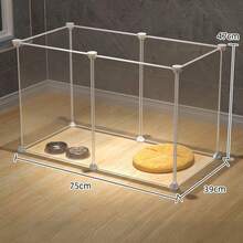 Panneaux transparents de clôture pour animaux de compagnie de grande taille, librement combinables pour cages à chats, cages à chiens, cages à hamsters, cages à lapins, barrières d'isolement pour chiens, clôtures de cage à chiens, maison pour petit chien en peluche, clôture d'intérieur pour chien - Transparent - Voir 4