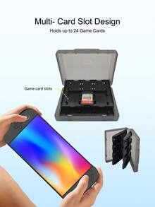 24-In-1 Game Card Case Compatible With Nintendo Switch 2, Switch OLED, Switch 1/2, Portable Protective Storage Box To Prevent Falling And Dust - View 2