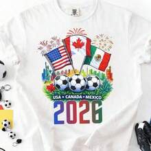 Camiseta unisex de algodón puroMundoCopa2026PaísCamisa2026MundoCopaEE. UU. CamisetaFútbolGráficoTee,FútbolVentiladorRopa, camisetasdemujertopsdemujerblusascasualesparadamablusasparamujerblusascasualesparaDama, DeportivoEstilo,Al aire libreActividades, SuavesAlgodón,InformalDiarioRopa, CreativoDiseño,Al aire libreJugar - Negro - Ver 6