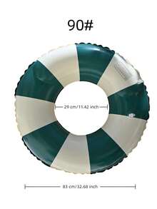 1个创意复古游泳圈，尺寸60-90厘米，游泳漂浮圈，夏季泳池和沙滩漂浮玩具，派对装饰，完美夏季礼物，泳池躺椅漂浮垫，适合成人度假娱乐和放松 - 彩色 - 查看 11