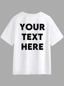 Regalo personalizado personalizable, camiseta de mujer personalizable por delante y por detrás, se puede añadir texto, se puede elegir color y fuente, regalo de cumpleaños deportivo - Blanco - Ver 3