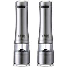 Russell Hobbs 7922JP - Molinillo eléctrico sal y pimienta sal de roca pimienta especia grueso ajustable juego de 2 - Pago - Ver 9