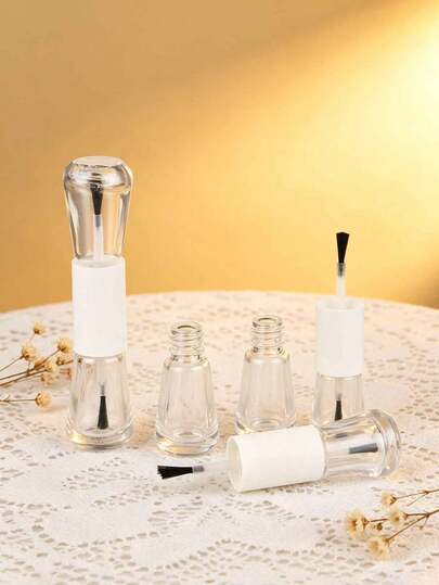 This High-Quality, Thickened, Transparent Glass, One-Piece Double-Ended Nail Art Dispenser Comes With A Matching Sealing Brush Cap. The Bottle Is Clear And Easy To See, Has A Premium Feel, And Is Durable And Resistant To Breakage. It Boasts A Superior Seal, Preventing Leakage And Evaporation, And Is Washable And Reusable. It Functions As A Dispenser For Nail Gel, Nail Polish, Nail Oil