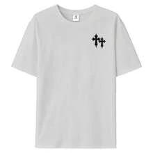 FEEGO Graphic T-Shirt For Boys And Teens With Lightweight And Breathable Fabric For Comfortable Casual Wear In Summer And Everyday Urban Style, Perfect For Outdoor Activities, Fun T-Shirt, Fashion T-Shirt, Christian Faith T-Shirt, Anime T-Shirt, Oversized Urban Style. - 淺灰色 - 查看 4