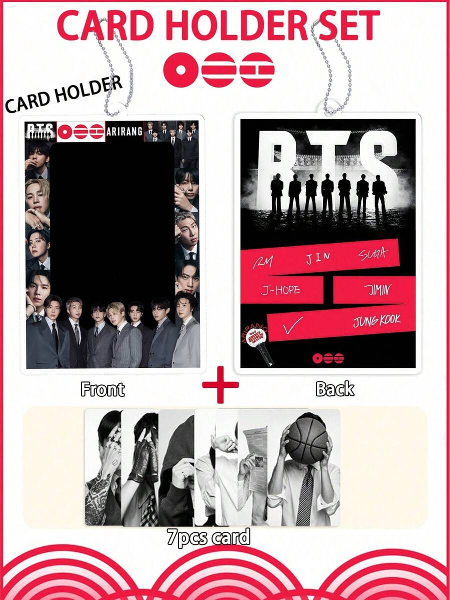 Tarjeta ARIRANG, Tarjeta del álbum 0320, Mercancía de fans, Tarjeta de RM, TAEHYUNG, JIN, JIMIN, Pantalla de tarjeta de alta calidad, Tarjeta de reunión de fans, Se puede guardar en un portacartas, billetera, mochila, etc., También se puede usar como decoración, decoración de escritorio, regalo de cumpleaños - Multicolor - Ver 1