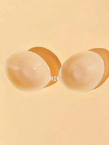 Women's Solid Color Silicone Adhesive Bra 1 Pc, Thickened Breast Petals, Push-Up Nipple Covers,Mango-Shaped Bra, Lingerie & Pasties,Bra,Sticky Bra,Lingerie,Strapless Bra,Push Up Bra,Lingerie For Women,Bra For Women,Backless Bra, Suitable For Formal Dresses, Dates, Wedding, Travel, Vacation, Holiday, Festival, Bride, Spring - Apricot - View 5
