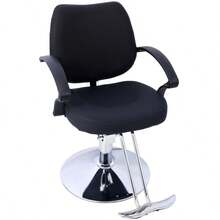Hair Salon Chair Styling Heavy Duty Hydraulic Pump Barber Chair Beauty Shampoo Barbering Chair For Hair Stylist Women Man With Barber Cape Black - Black + PU1 - View 4