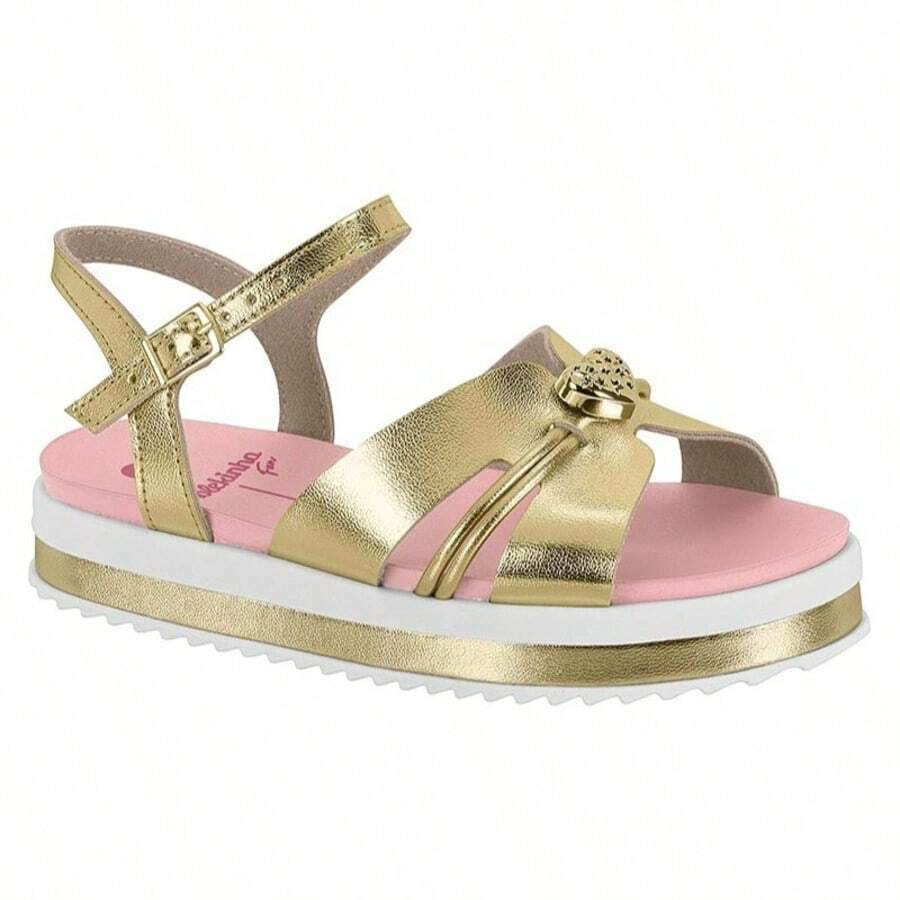 Girls' Molekinha Flatform Sandal 23051574 - 金色 23051574 - 查看 1