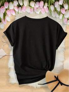 Camisetas para el Mes del Orgullo Gay para Mujer y Unisex - Mes LGBTQ - Con Estampado "WITH LOVE" - 100% Algodón - Ropa de Verano para Mujer - Camiseta de Manga Corta para Celebración LGBTQ - Tops de Verano Gay - Adecuado para primavera, verano y otoño. - Negro - Ver 2