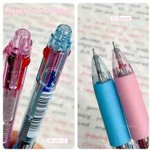 1 bút bi nhiều màu 4 trong 1, ngòi 0.5mm, 4 màu, bút đánh dấu sáng tạo, văn phòng phẩm dùng cho học tập và văn phòng. - Bút bi bốn màu - Xem 6