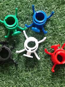 1pc Multi-Color Beach Umbrella Center Pole 4-Hook Platform Umbrella Plastic 4-Hook Accessory, Multi-Function 4-Claw Beach Umbrella Hook, Portable Plastic Umbrella Hook With Umbrella Stand Clip, Featuring Hanging And Storage Functions - Multicolor - View 2