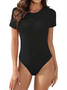 Women Sports Knit Tees & Tanks - Black - View 2