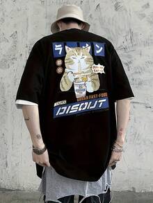 Limited Edition Men's Elegant Short Sleeve T-Shirt [Middle East] Lightweight Cotton - Hitam - View 12