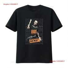 Camiseta de Eros Ramazzotti de la gira mundial NOI 2013, negra, de mujer, talla 5XL, estilo retro, lavada, elástica, versátil y suave. - Negro - Ver 2
