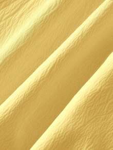 Vestido de mujer de unicolor con nudo delantero, elegante, con tirantes finos y de largo medio - Amarillo claro - Ver 6
