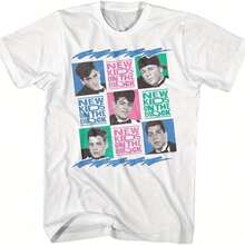 New Casual T-Shirt On The Market, Vintage 80s Boy Band Style, Short Sleeve White T-Shirt For Adults, 100% Cotton, Durable - 白色 - 查看 7