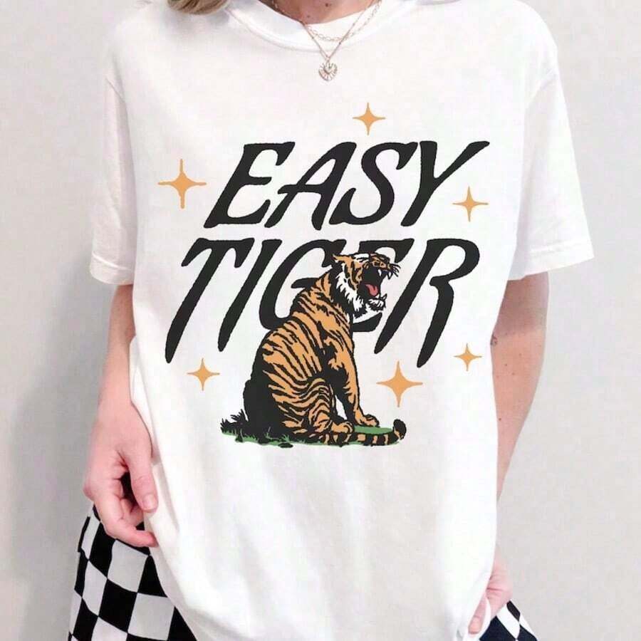 Camiseta estampada 'Más fuerte que una madre' para mujeres, madres, mamá, moderna, linda, ama de casa, blusas para mujer camisa - Blanco - Ver 1