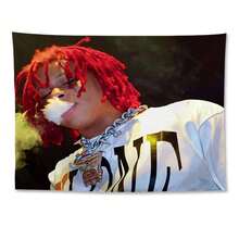 Hip Hop Style Black Wall Tapestry, Polyester Wall Hanging For Bedroom Dorm Decor - F - View 8
