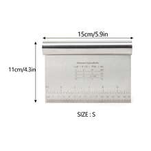 1pc 430 Stainless Steel Dough Scraper With Measurement Scale, 15cm/20cm/22cm Size Options, Baking Scraper Cutter With Conversion Scale, Non-Stick Dough Divider, Dough Cutting/Scraping/Kneading Cleaning Tool, Multi-Functional Dough Cutter, Pizza Cake Batter Spatula, Easy To Clean Multi-Functional Cutter, Essential Baking Tool For Beginners - Multicolor - View 14