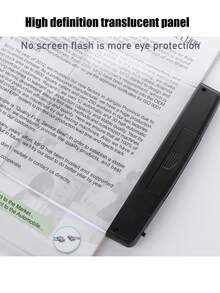 1 pièce Lampe de lecture protégeant les yeux, Lampe de lecture LED plate, Lampe de lecture multi-fonctions anti-éblouissement pour étudiant, Planche à dessin haute définition lumineuse, sans scintillement plus agréable pour les yeux, Lampe de chevet de chambre avec protection oculaire, Lampe de lecture de nuit, Éclairage pour petite zone, N'affecte pas les autres (3 piles nécessaires, non incluses) - Modèle sans batterie - Voir 8