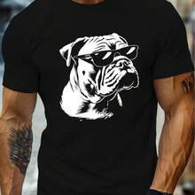 Printed T-Shirt For Men And Women - 黑色 - 查看 1