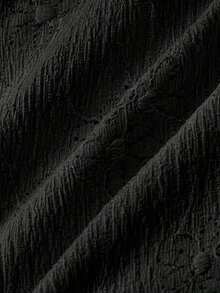 Vestido mini minimalista de unicolor para mujer - Negro 2 - Ver 6