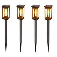 Outdoor Solar Street Lights, 6/4-Piece Outdoor Bright Solar Lights, IP44 Waterproof Solar Courtyard Lights, Solar Landscape Lighting For Courtyard Terraces, Walkways, Lanes, And Roads (Warm Light) - 庭院裝飾燈 - 查看 13