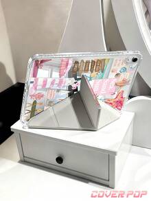 灯塔、芙蓉花和海洋图案平板电脑保护套，兼容 iPad Air 8 (M4) 2026 (11 英寸)/2026 (13 英寸)、9.7/10.2/10.5/10.9/12.9 英寸/Pro 11/A16、第十代、Galaxy Tab S6 Lite 10.4 英寸、Kindle Paperwhite 第十二代 2024、Kindle（第十一代 - 2024 年发布）。提供柔软防震保护、智能睡眠/唤醒功能、Y 型折叠支架，可实现多角度观看。适合作为返校季、夏季海洋主题、情人节、节日等场合的可爱礼物。 - 彩色 - 查看 7
