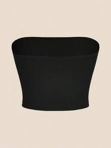 4 piezas de tops de camisola de color liso y de uso versátil casual para mujeres, adecuados para vacaciones de verano - Multicolor - Ver 3