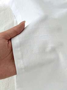Camiseta de tirantes de algodón 95% versátil para mujer, azul claro, adecuada para el verano - Blanco - Ver 4