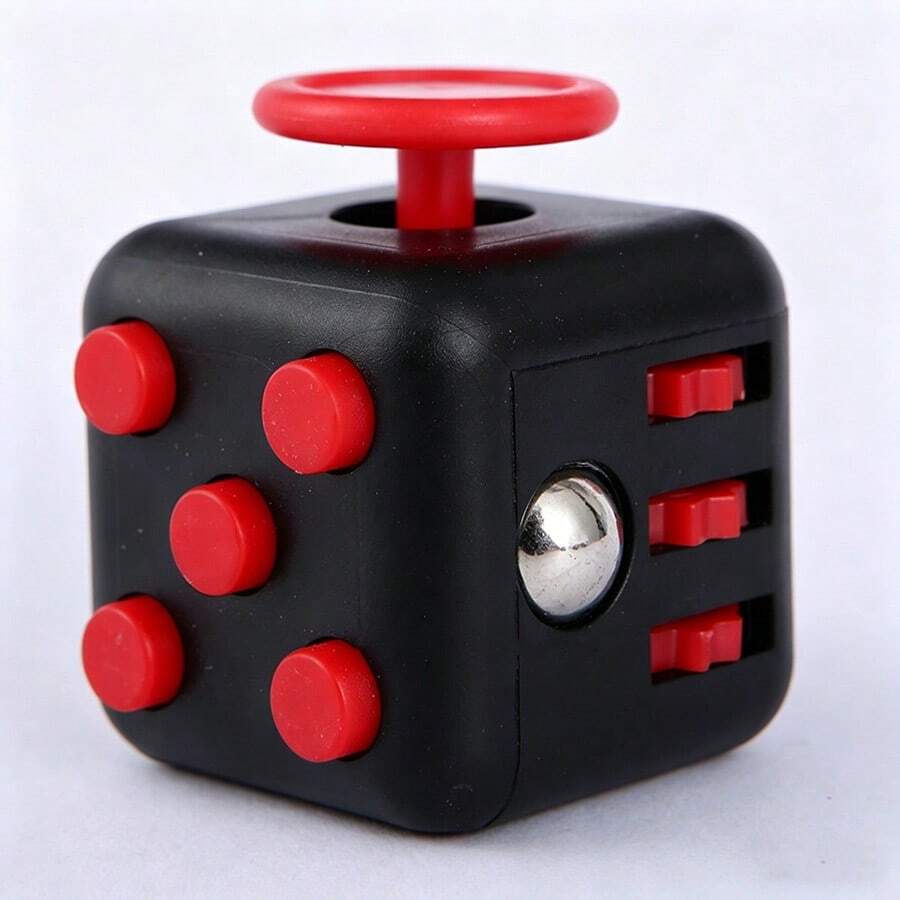 1pc Multi-Functional Stress Relief Cube Fidget Toy, Student & Adult Anti-Anxiety Vent Toy, Mini Pocket Cube For Office & School Boredom Relief